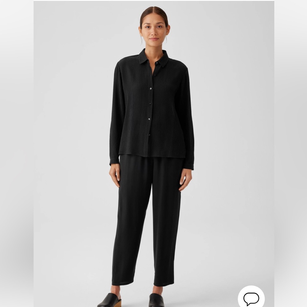 Eileen Fisher System Silk Cropped Pants Size PM#0868